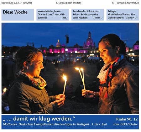 Evangelisches Sonntagsblatt vom 7.6.2015